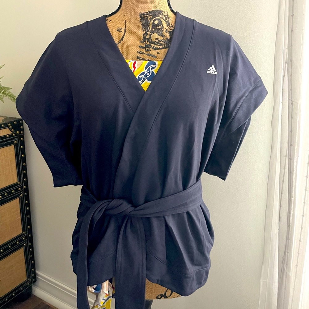 Adidas yoga wrap. Nice thick cotton navy blue